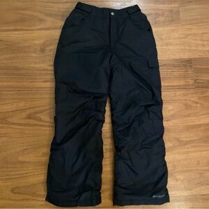 Columbia Kids Snow Pants Black Insulated Ski Pants L 14/16 Outgrown
